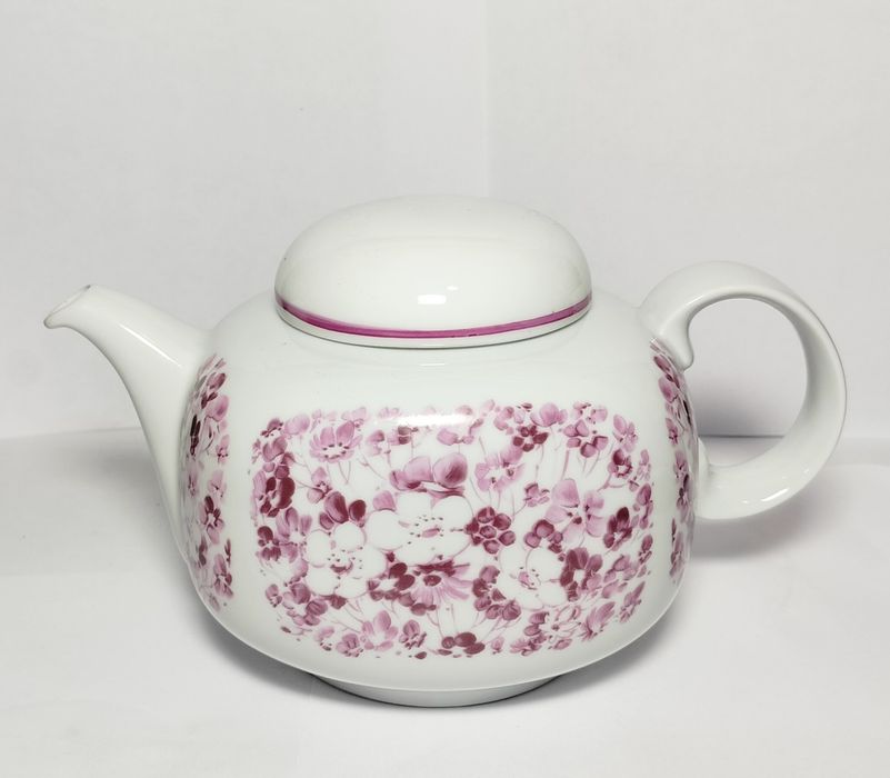 Czajnik Imbryk Porcelana Piessau Styl ludowy