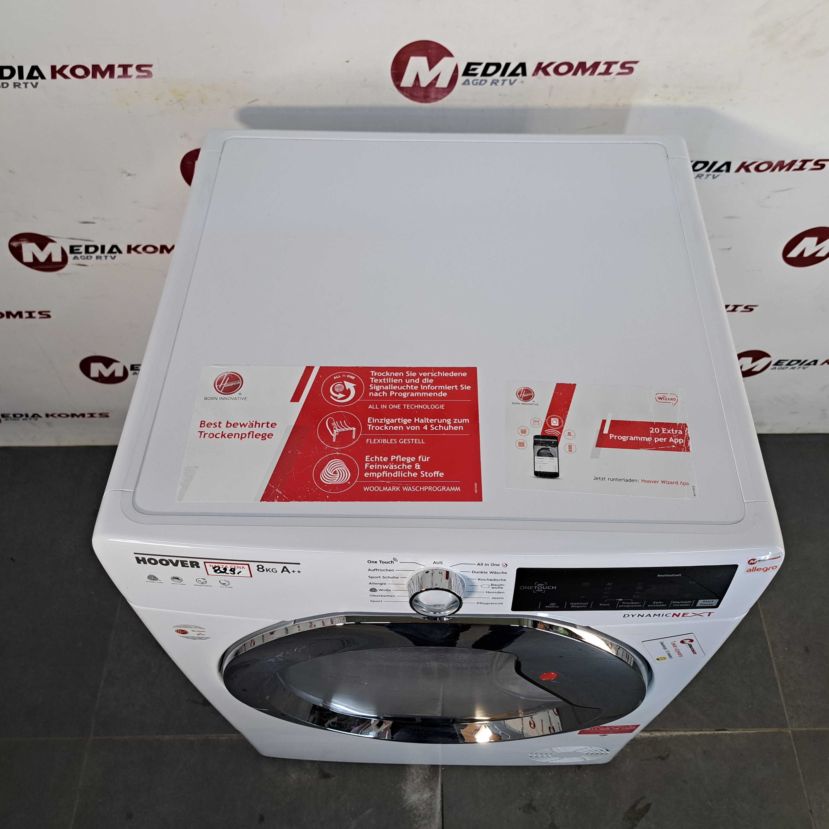 Suszarka Hoover GDX H8A2TCEX-84 [12m-cy gwar] A++/8kg/pompa ciepła