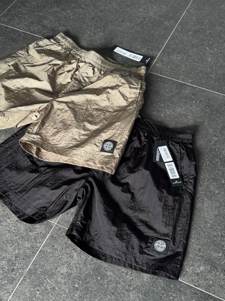 Шотри Stone Island  | Чорні | S–XL | Літній стиль