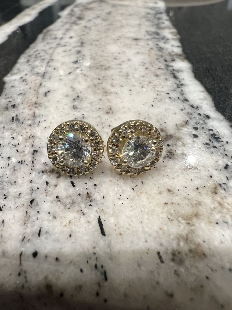 Kolczyki z brylantem 1.15 ct VS2