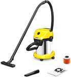 Універсальний будівельний пилосос Karcher WD3 S нержавійка  17л.
