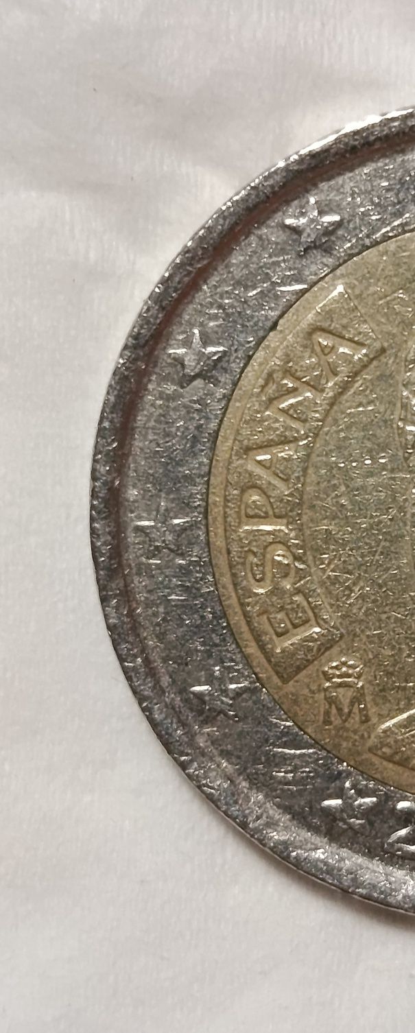 Moeda de 2€ - Ano 2002 - Espanha - muito rara