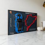 3D Картина з Моделлю Norev Porsche 911 GT3 RS 2022 1:18 та 3D Трасою