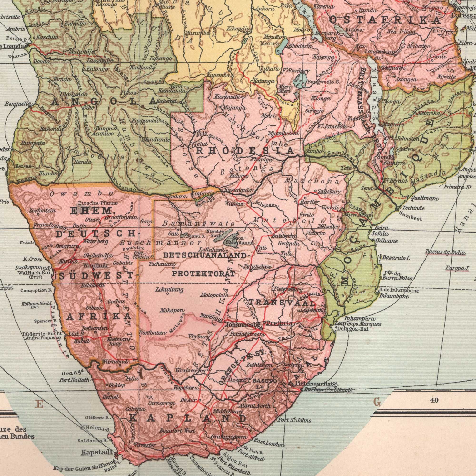 Afryka kolonialna. Duża efektowna mapa 1929 r. autentyk