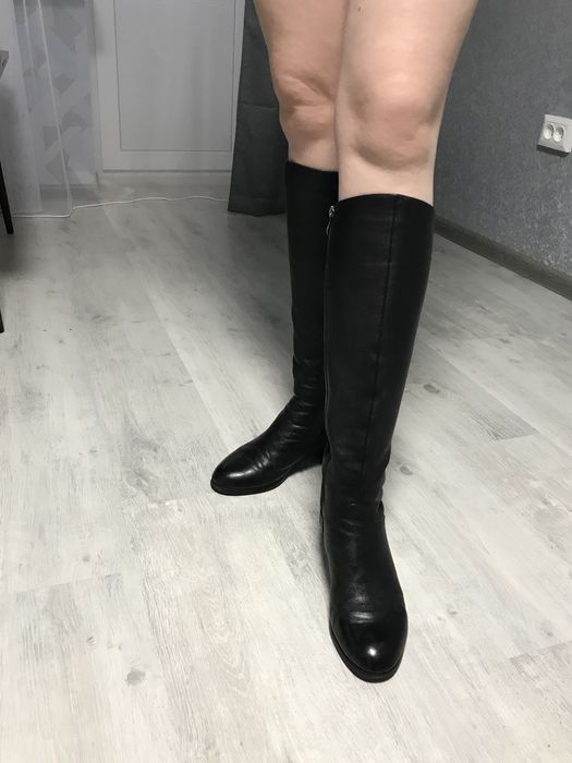 Женские сапоги с натуральной кожи