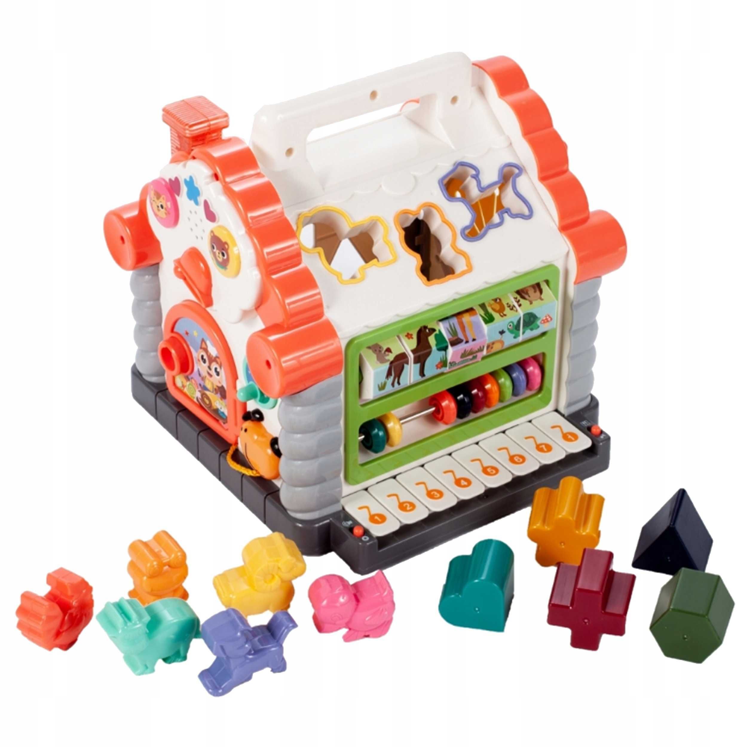 Sorter Hola Domek interaktywny multidomek edukacyjny pianinko XXL