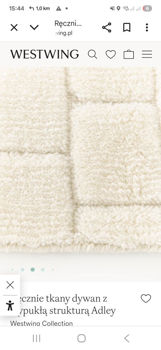 Dywan WESTWING COLLECTION ręcznie  100%Wełna Owcza S 160cm D 230cm