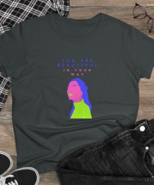 T-shirt  única colorida