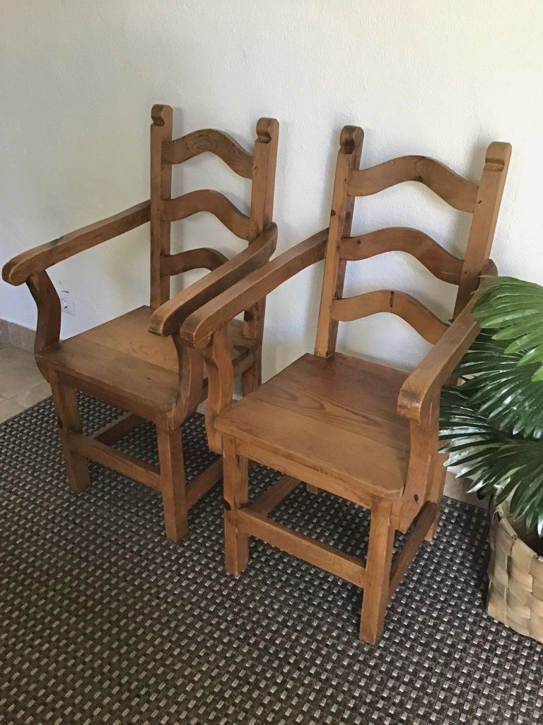 2 cadeiras, braços, cadeirao, mexicano, rustico