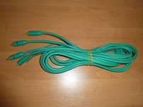 Kabel RCA GOLD PLUG 2xRCA Cinch-Cinch zielony 3 m