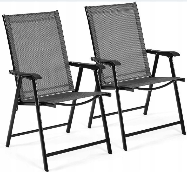 Krzesło tarasowe ogrodowe składane  2 sztuki