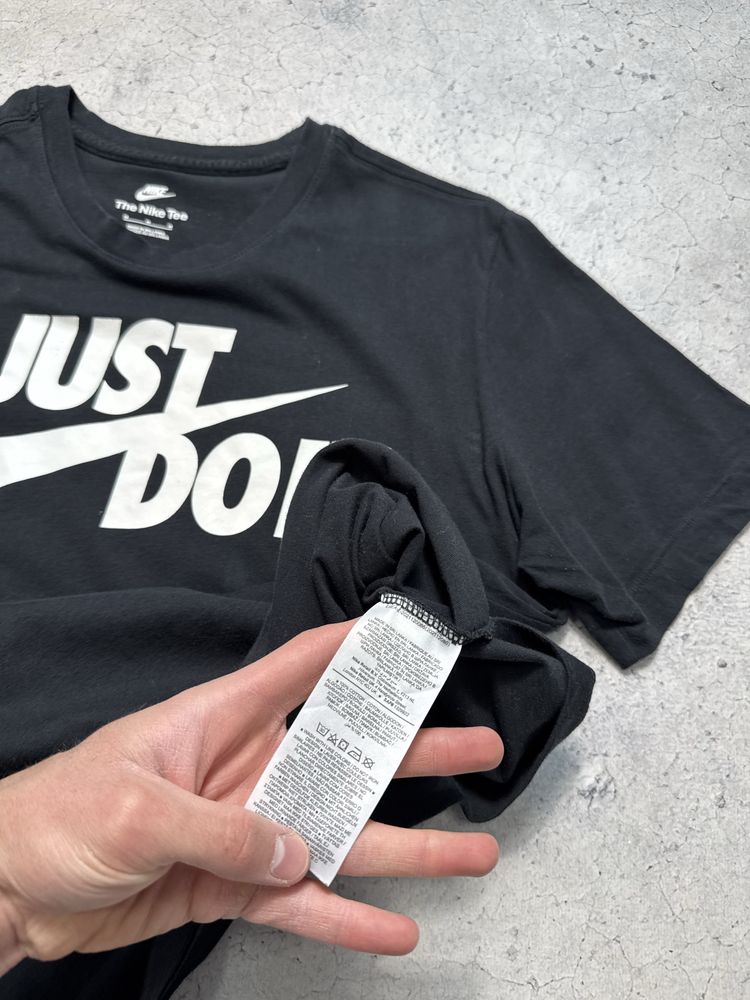 Мужская Футболка Nike Just Do It Big Swoosh Оригинал Идеал S-M Drill