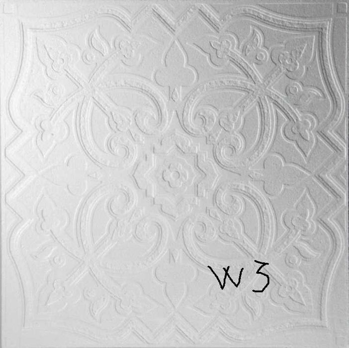 Плитка потолочная пенополистирольная 50смх50см толщ 5 мм