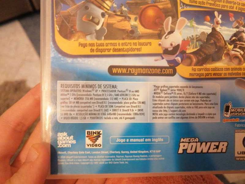 Rayman Raving Rabbids Jogo da computador