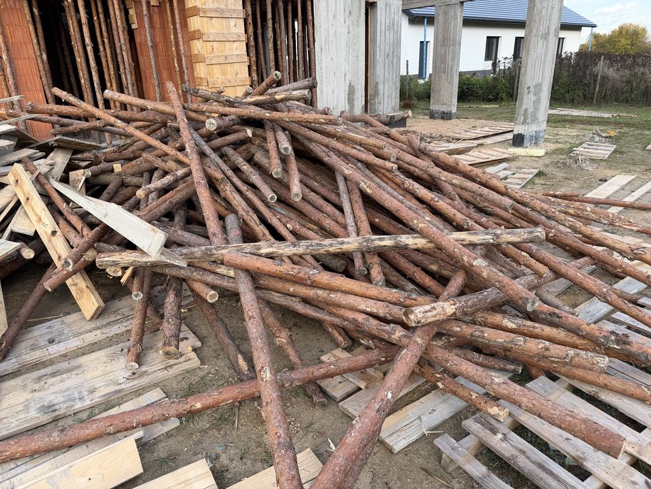 Stemple budowlane drewniane