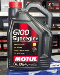 Olej 10W40 5L Motul 6100 Synergie+ Oryginał A3/B4