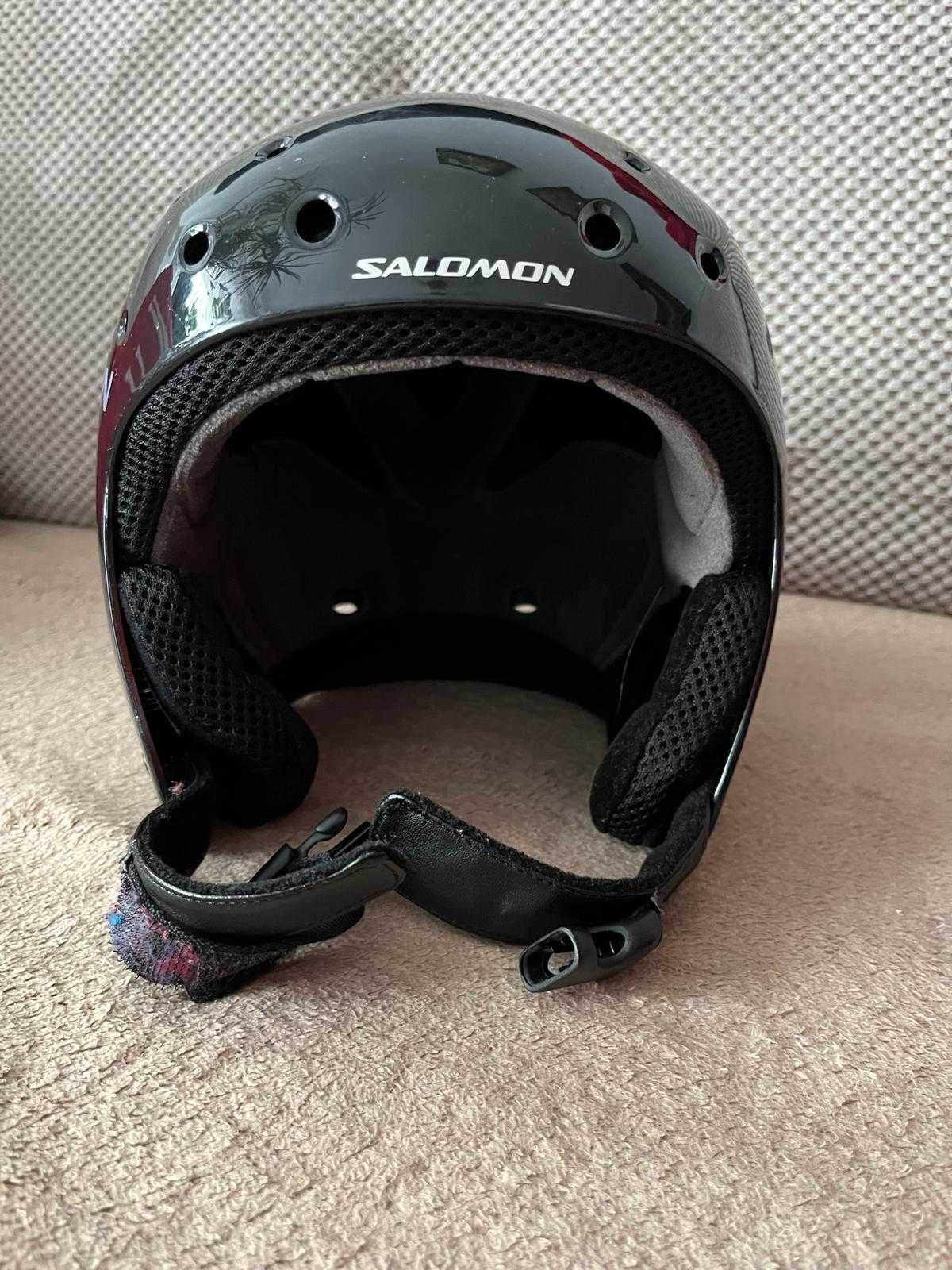 kask narciarski firmy Salomon dla dziecka rozmiar S + gogle firmy AW