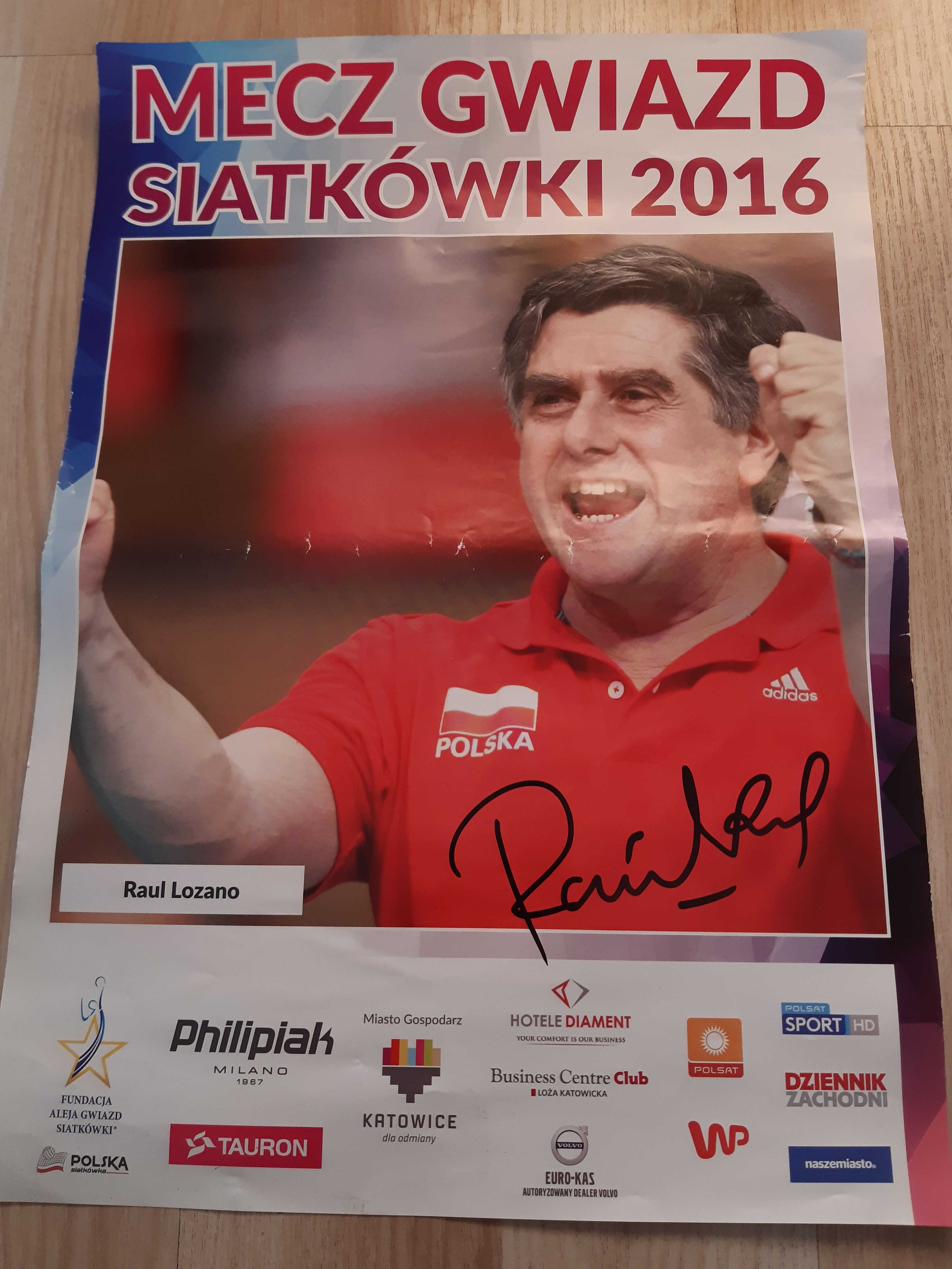 Plakat Raul Lozano z autografem.