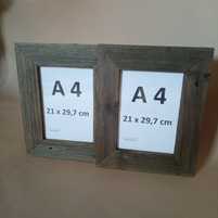 Drewniana Ramka A4 Stare Drewno