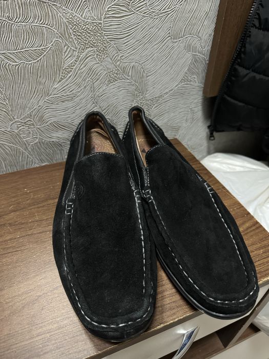 Чоловічі лофери замш