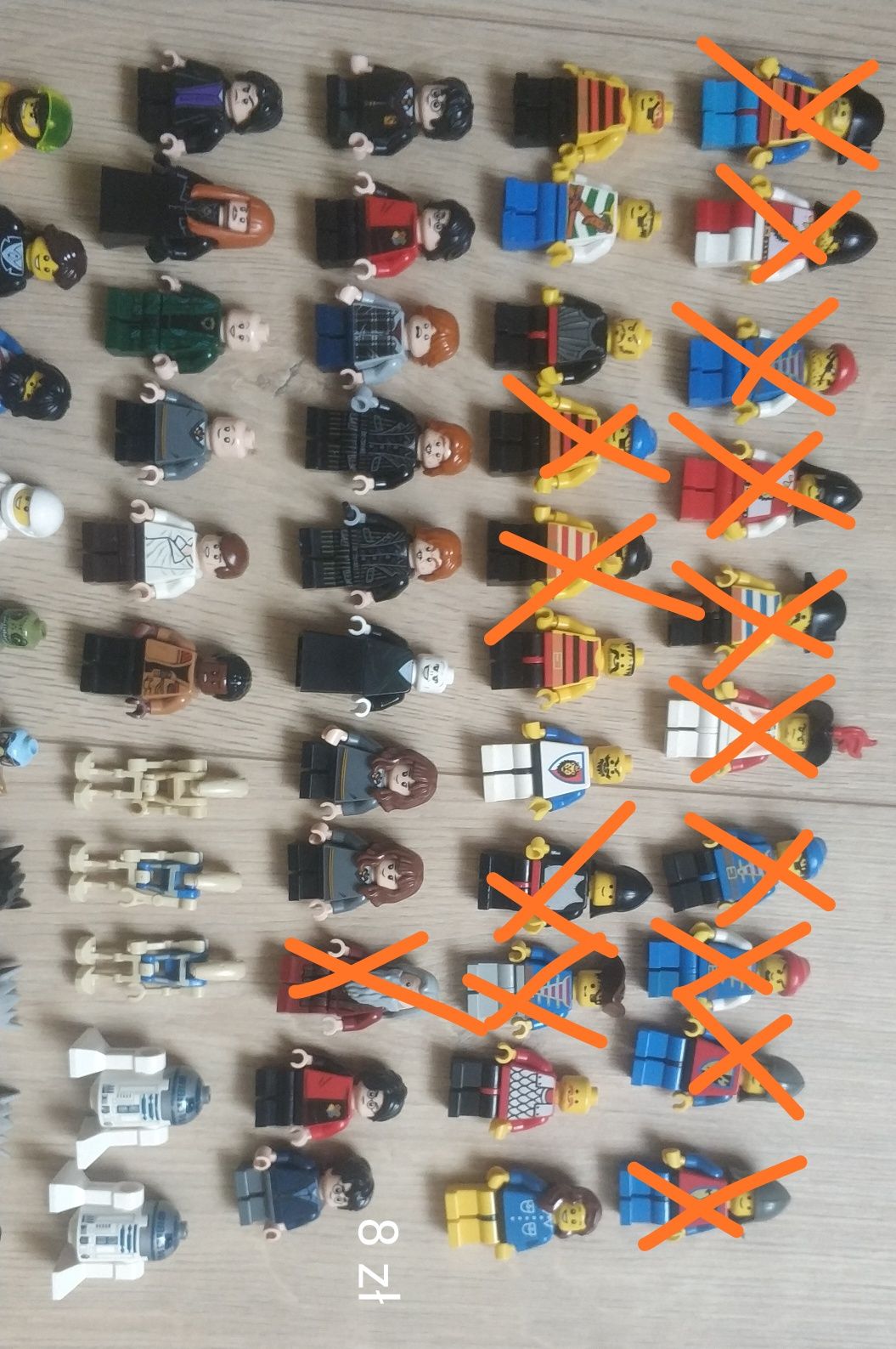 LEGO minifigurki MIX Castle/Pirates/Star Wars/Ninjago/Harry Potter fig