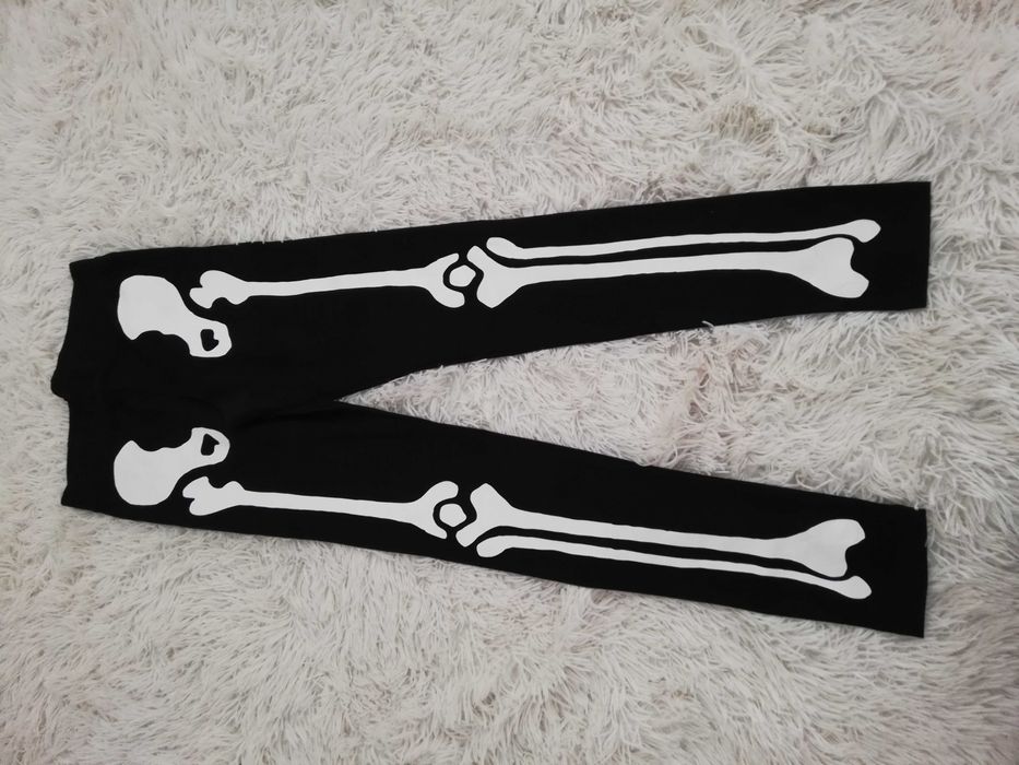 nowe czarne leginsy s 36 h&m kościotrup leginsy 36 s