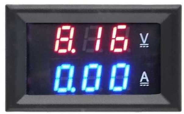 Woltomierz 0-99.9V Amperomierz 0-10A