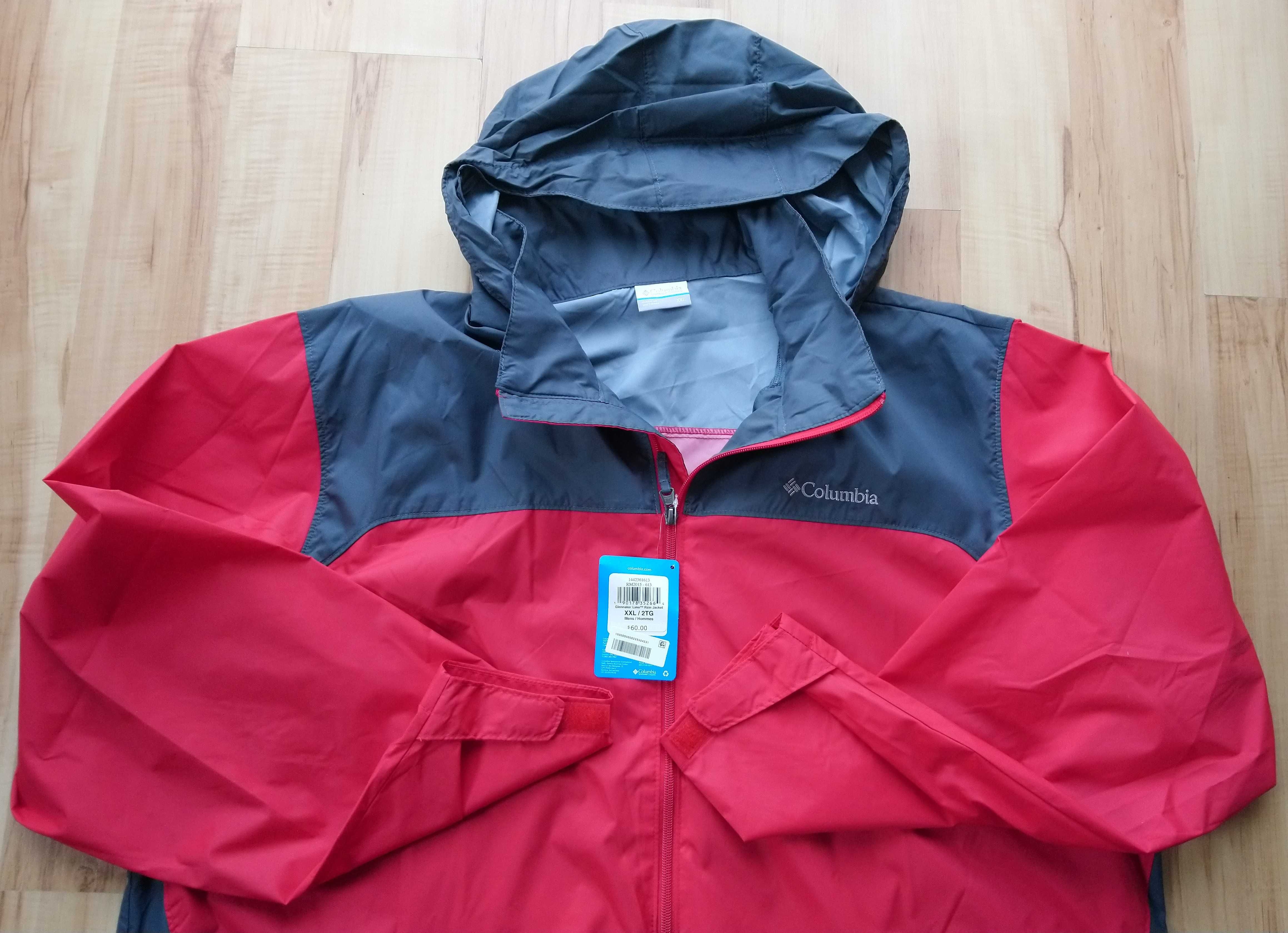 COLUMBIA kurtka XXL Glennaker lake rain jacket NOWA z USA