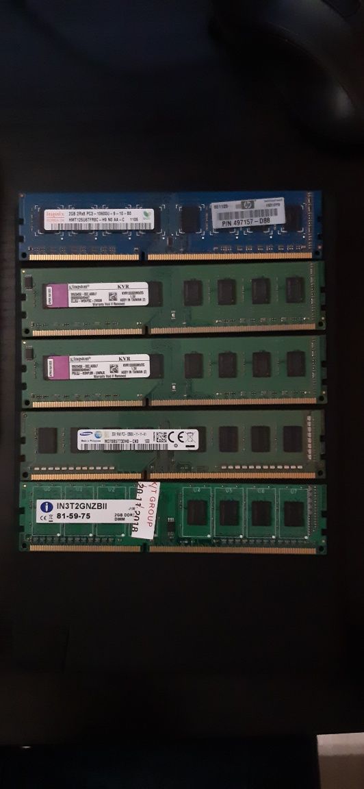 Memórias DDR3 2GB p/ Torre/Desktop