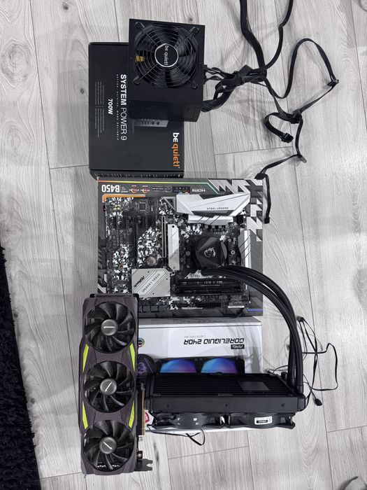 Ryzen 7 5700x3D, b450, RAM 32GB, RTX 3070ti, AiO, BeQuiet 700W