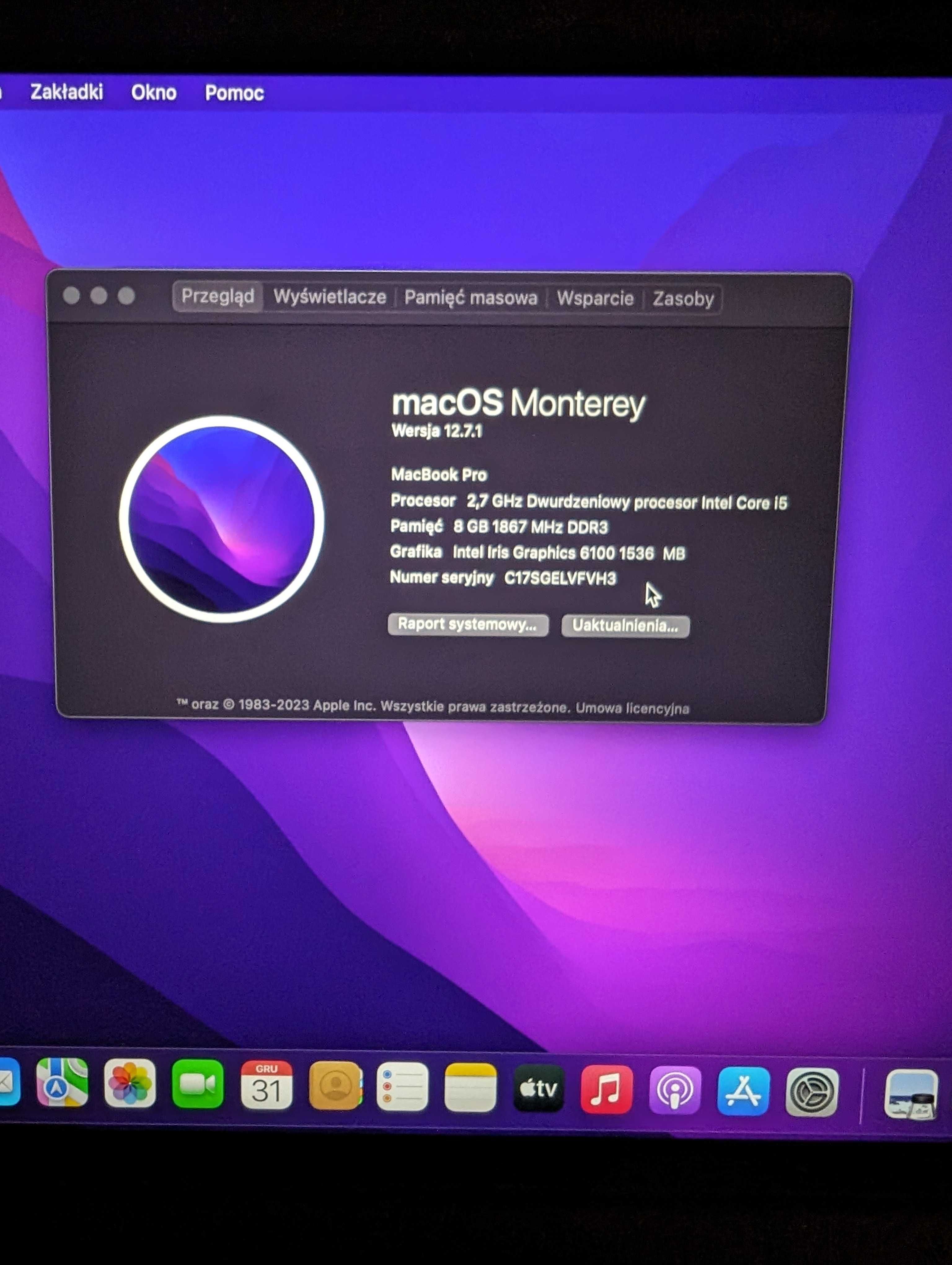 MacBook Pro Retina 13' 2015 2,7 GHz Intel Core i5 8GB/128GB