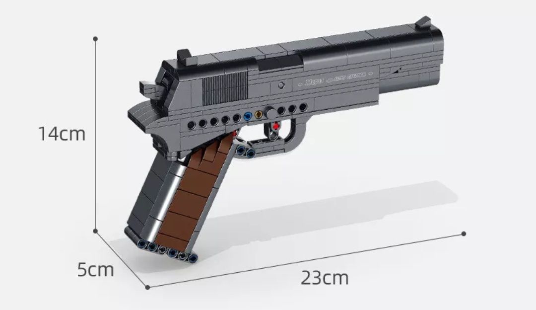 Распродажа! Конструктор Оружие 670007 "Пистолет Colt M1911", 333дет.