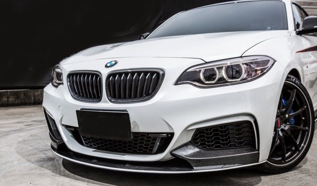 Передняя губа сплитер накладка на передний бампер BMW F22 бмв ф22