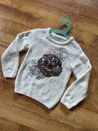 Sweter Sinsay 128 cekiny dla dziewczynki