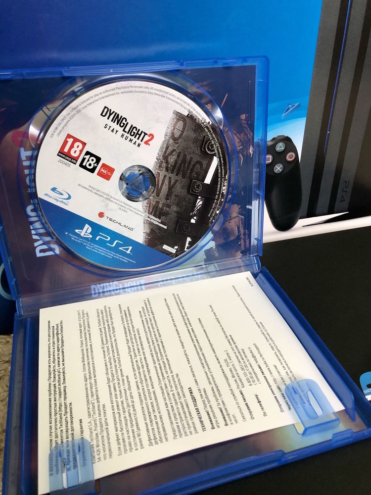 Play Station 4 Pro (1 dualshock ) + игра Dying Light 2