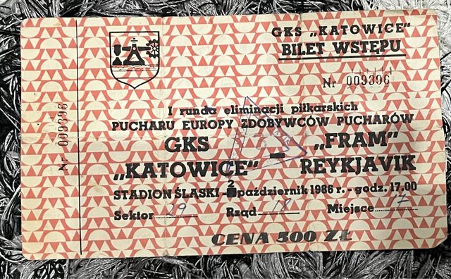 Bilet kolekcjonerski GKS Katowice - Flamur