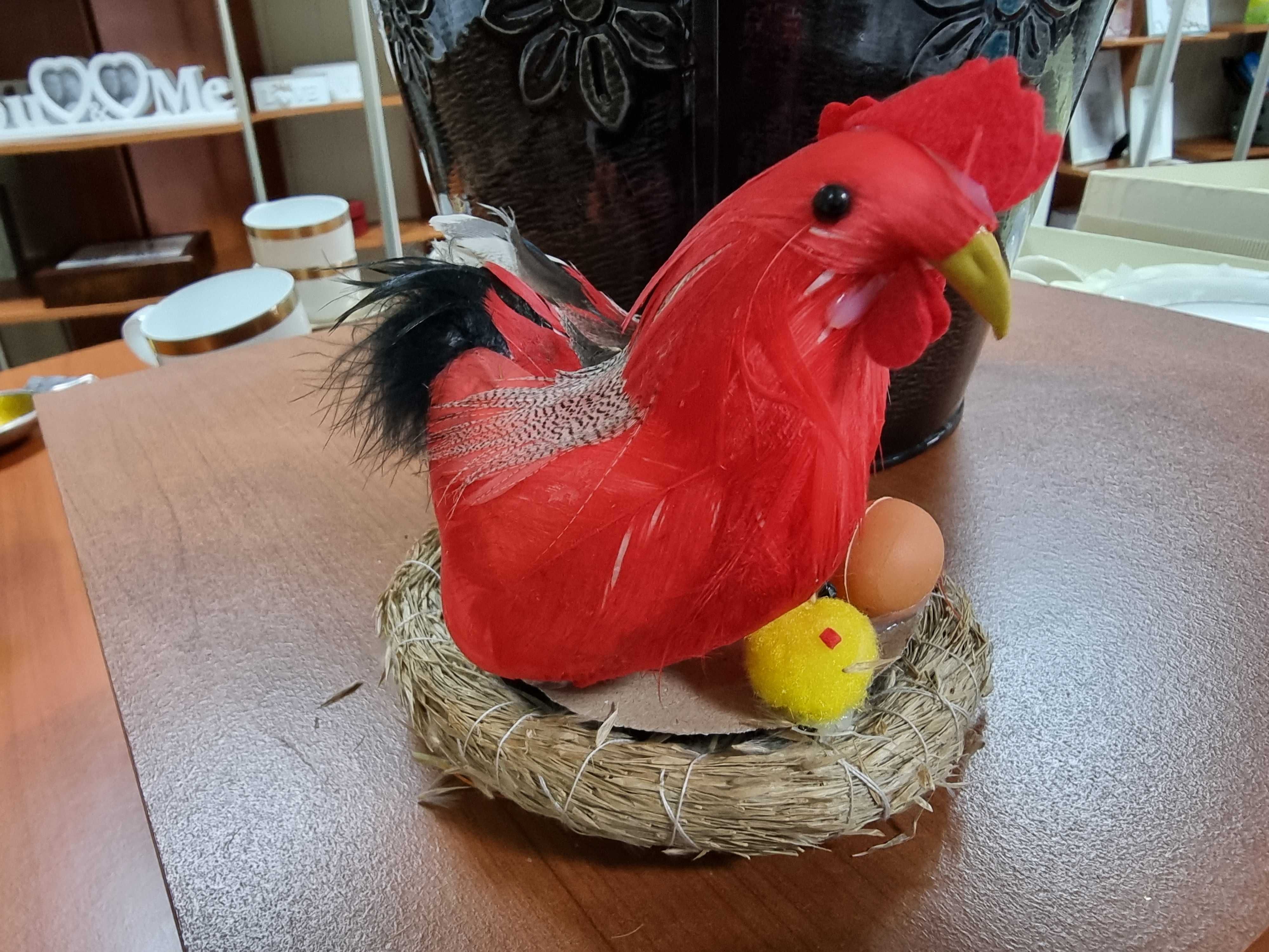 Figurki kury Wielkanocne do stroików stół wielkanocny figury kurczaki