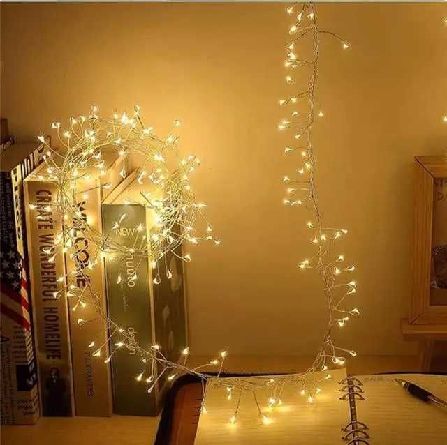 Гірлянда їжак (теплий колір) / працює від USB / 11 метрів / 300ламп