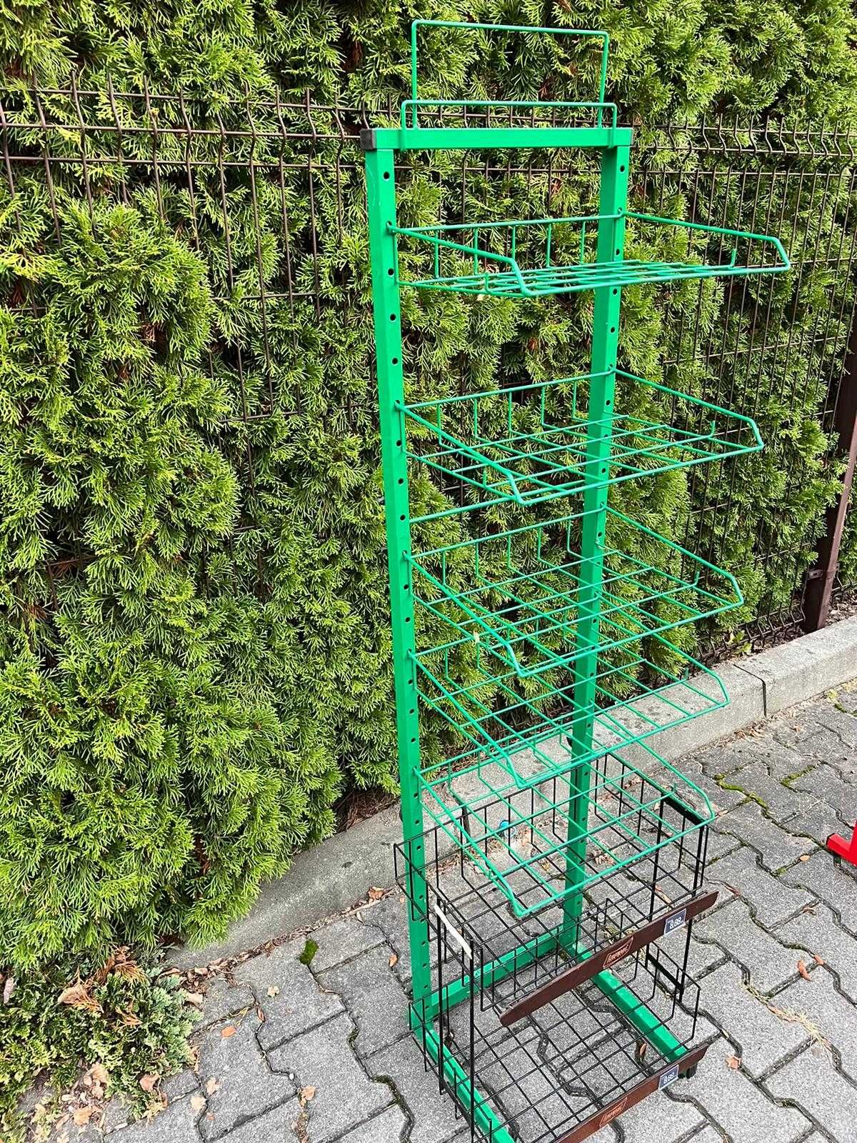 Regały sklepowe koszowe metalowe