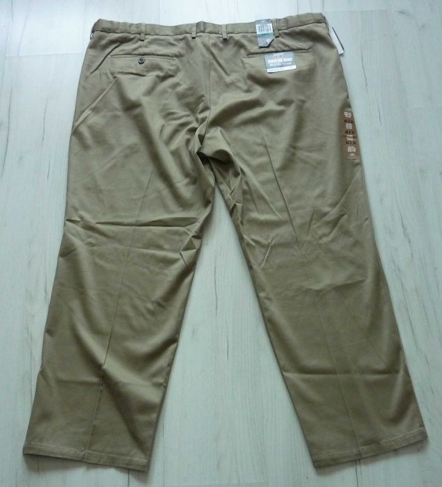 NOWE duże męskie spodnie DOCKERS rozmiar 4XL W46 L30 beżowe z USA!
