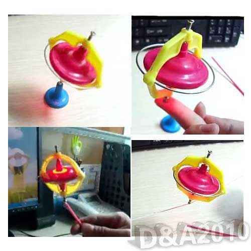 Giroscopio De Metal novo Spinner Gyro brinquedo ciência LED