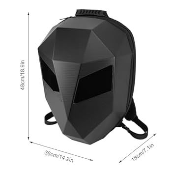 NOWY Plecak motocyklowy z oczami led w którym zmieścisz nawet kask .