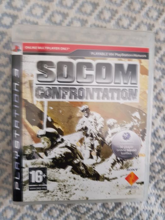 Headset wireless Ps3 e jogo Socom Confrontation