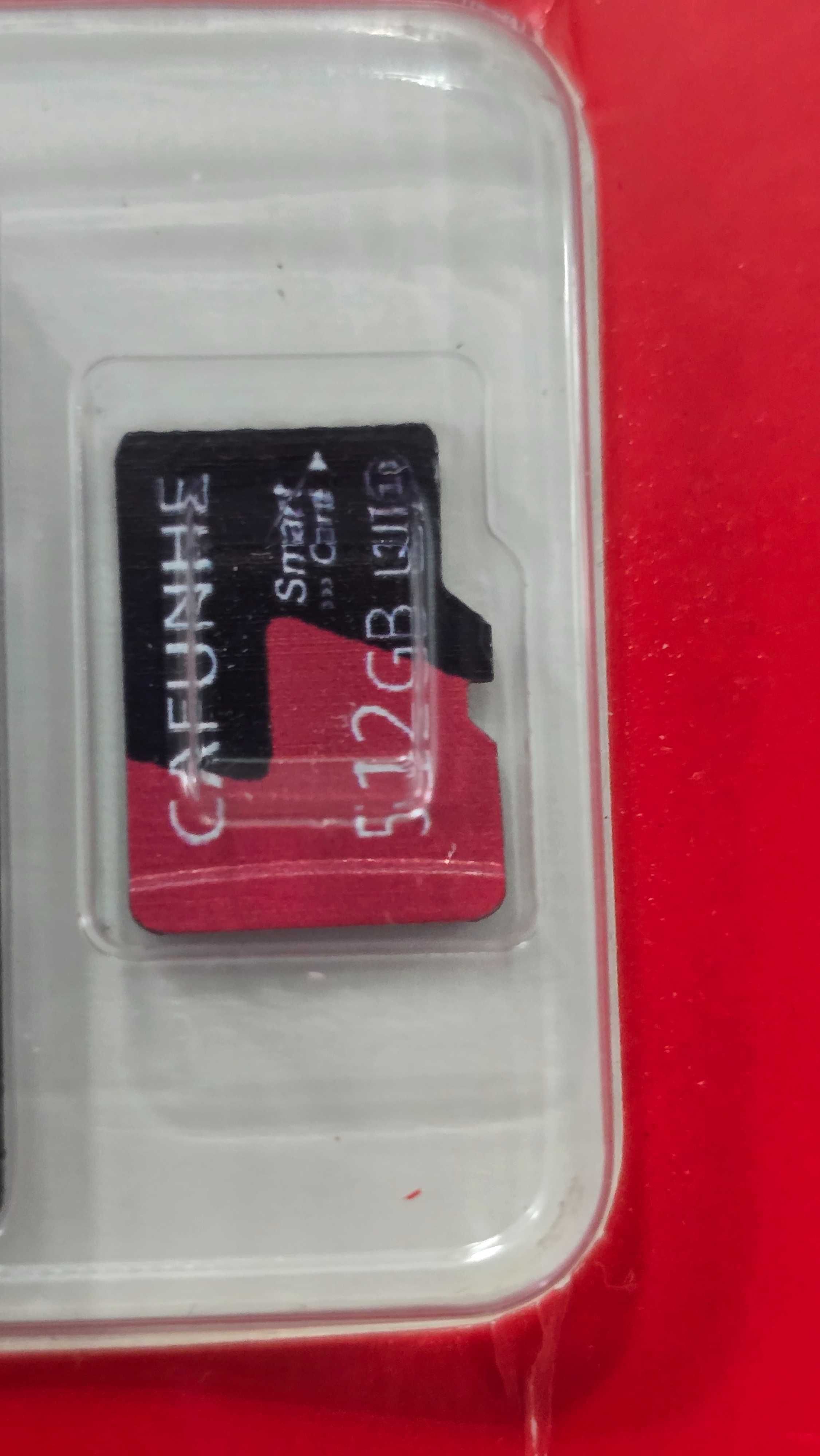 Karta pamięci microSD marki CAFUHNE o pojemności 512 GB z adapterem SD