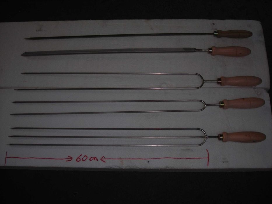 Espetos em inox para churrasco