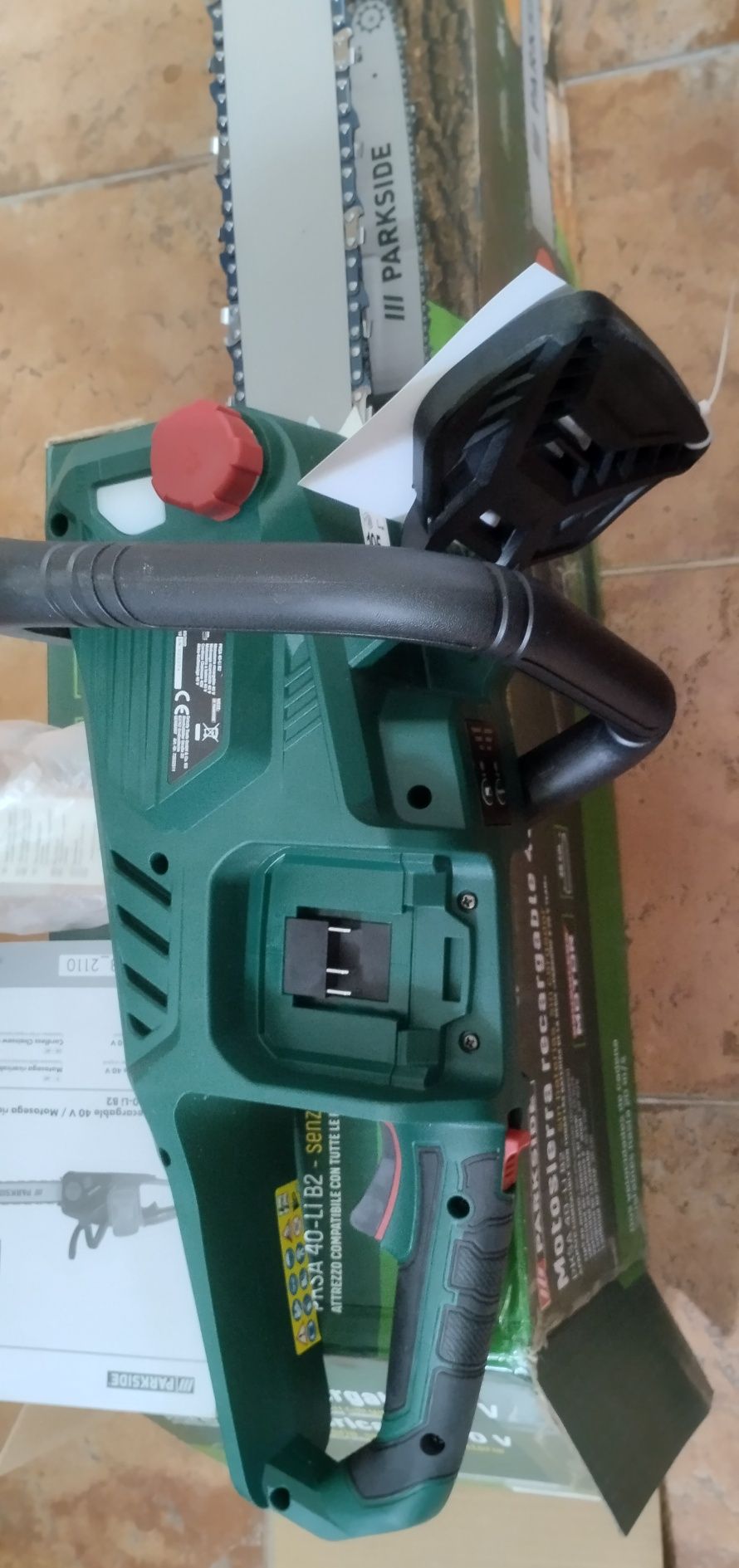 Motoserra a bateria Parkside 40v