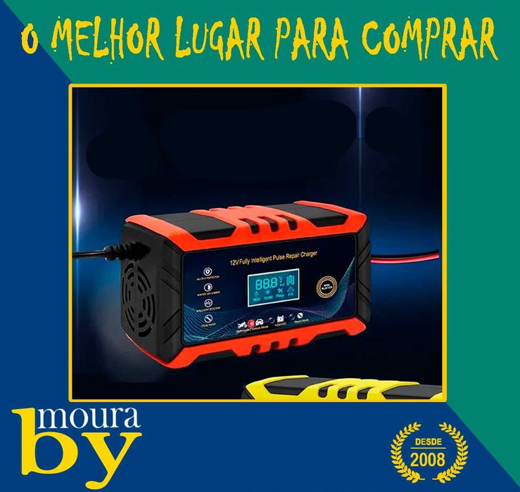carregadores de bateria 12V 6A  bateria de carro e motocicleta