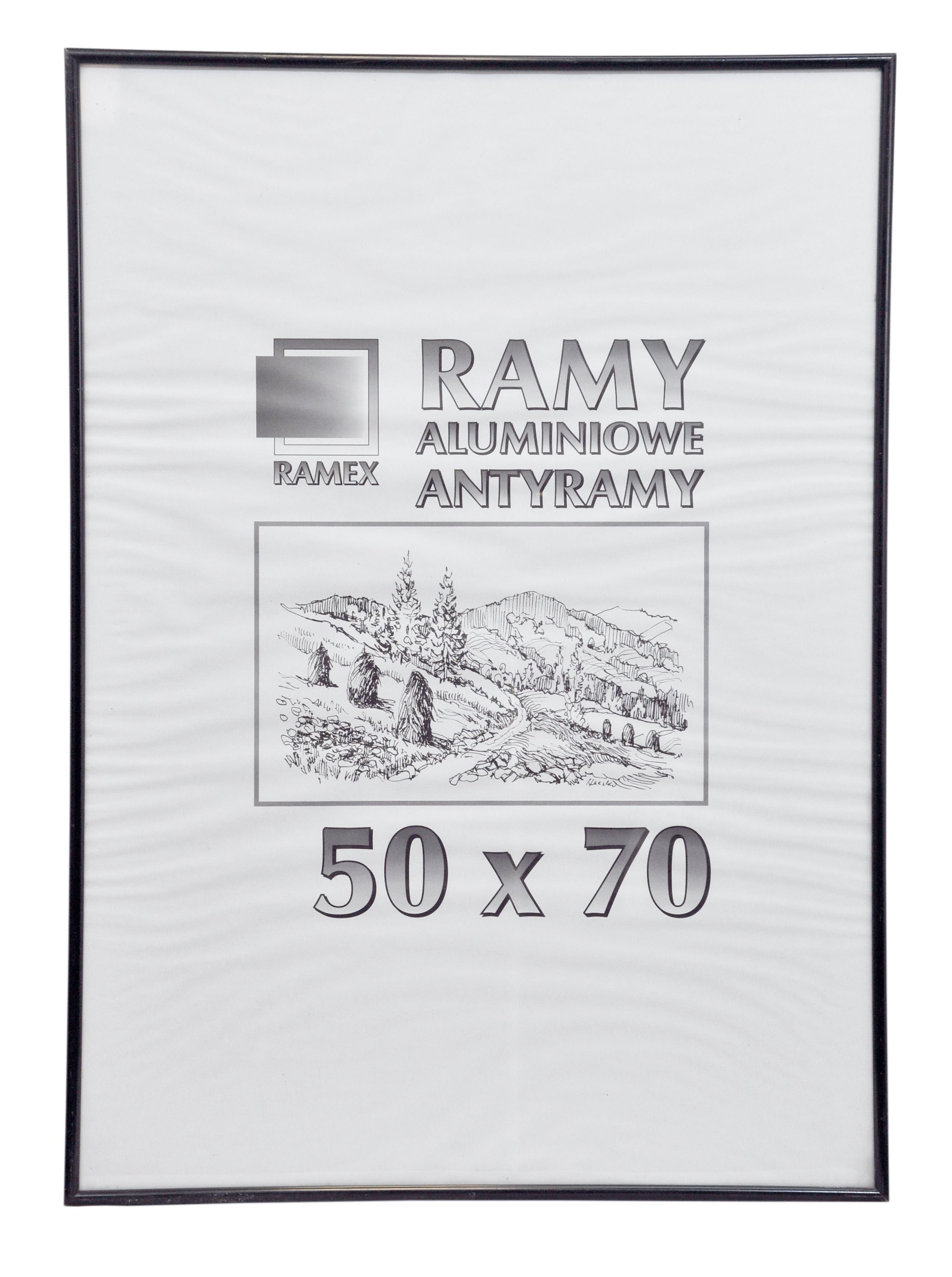 Rama Aluminiowa 50x70cm Foto Ramka Antyrama na Duże Zdjęcie