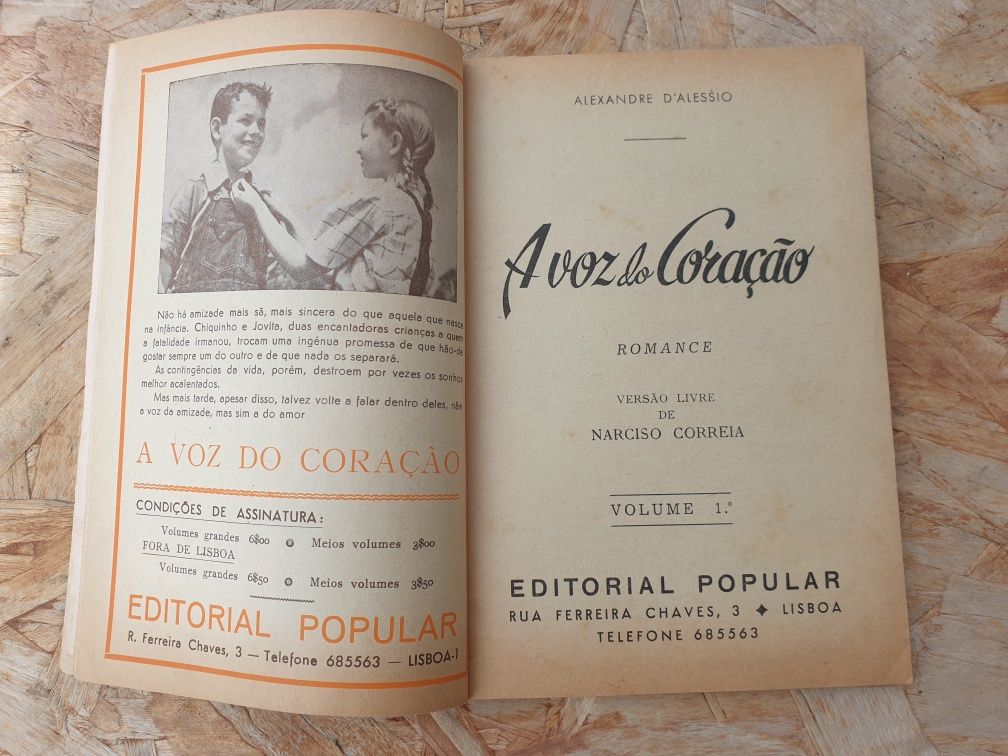 Livros antigos a voz do Coração