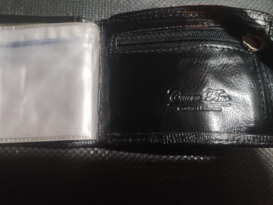 Carteira pele genuína